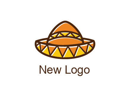 abstract polygonal Mexican hat