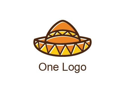 abstract polygonal Mexican hat
