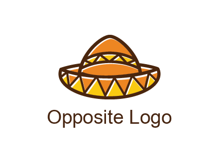 abstract polygonal Mexican hat
