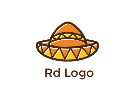 abstract polygonal Mexican hat