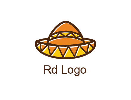 abstract polygonal Mexican hat