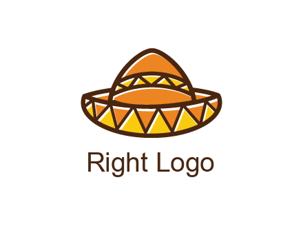 abstract polygonal Mexican hat