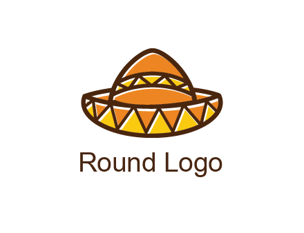 abstract polygonal Mexican hat