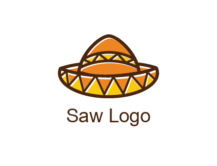 abstract polygonal Mexican hat
