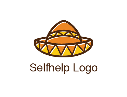 abstract polygonal Mexican hat