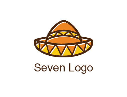 abstract polygonal Mexican hat
