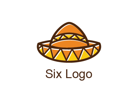 abstract polygonal Mexican hat