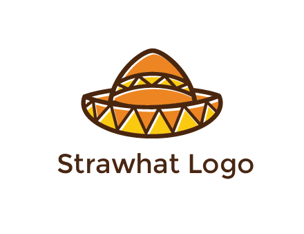 abstract polygonal Mexican hat