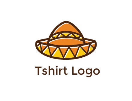 abstract polygonal Mexican hat