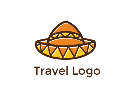 abstract polygonal Mexican hat