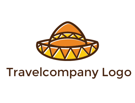 abstract polygonal Mexican hat