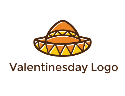 abstract polygonal Mexican hat