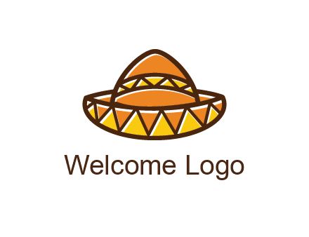 abstract polygonal Mexican hat