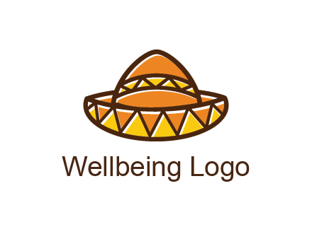 abstract polygonal Mexican hat