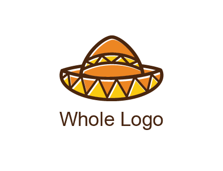 abstract polygonal Mexican hat