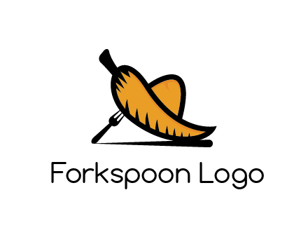 chili forming Mexican hat with fork