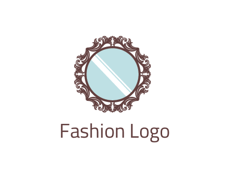 ornamental round mirror frame