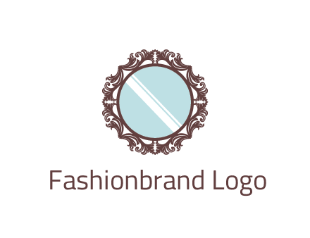ornamental round mirror frame