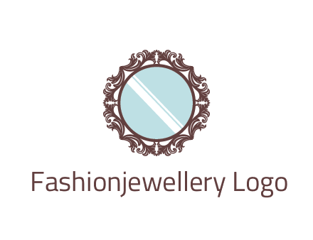 ornamental round mirror frame