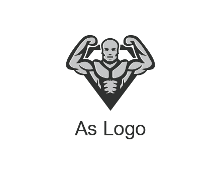body builder flexing biceps