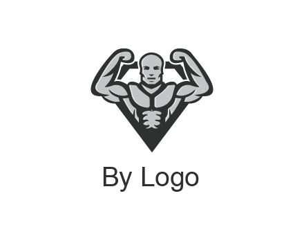 body builder flexing biceps