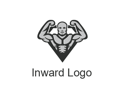 body builder flexing biceps