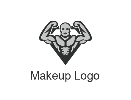 body builder flexing biceps