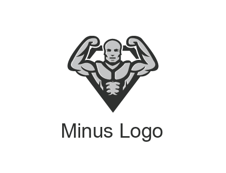 body builder flexing biceps