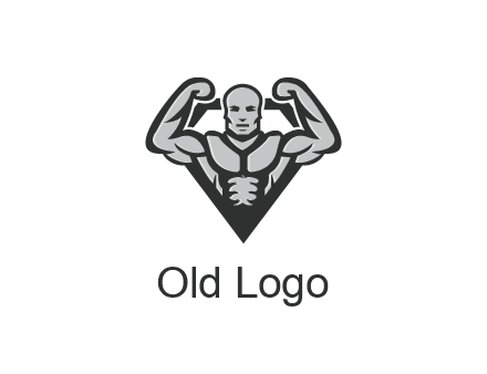 body builder flexing biceps
