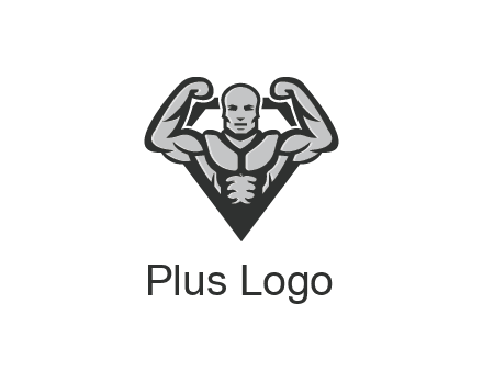 body builder flexing biceps