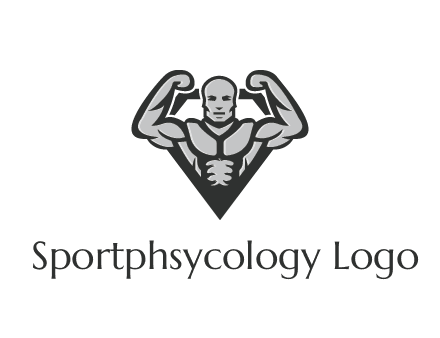 body builder flexing biceps