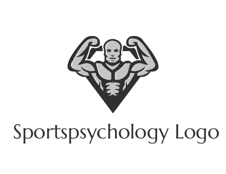 body builder flexing biceps