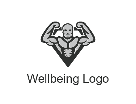body builder flexing biceps