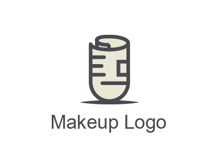 rolled up document logo