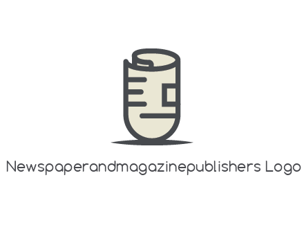 rolled up document logo