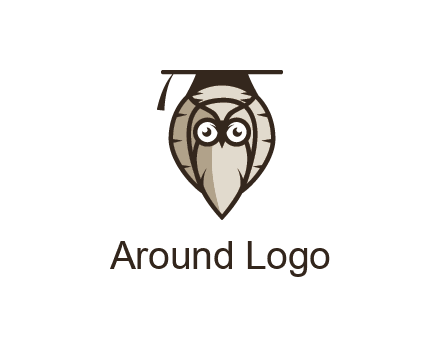 owl wearing scholar hat