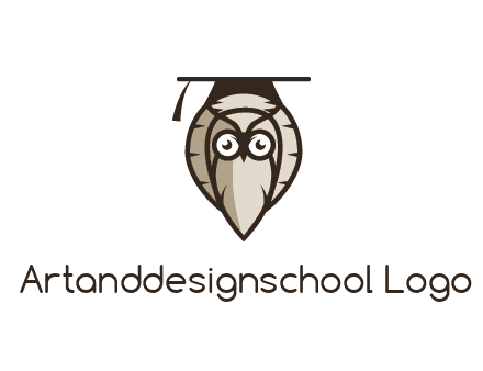 owl wearing scholar hat