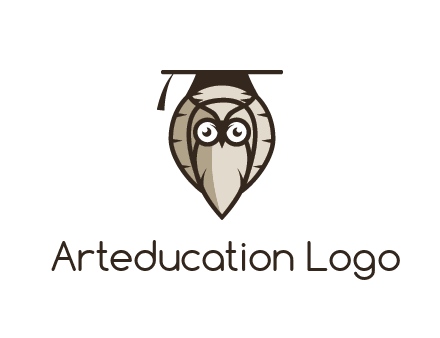 owl wearing scholar hat