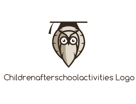 owl wearing scholar hat