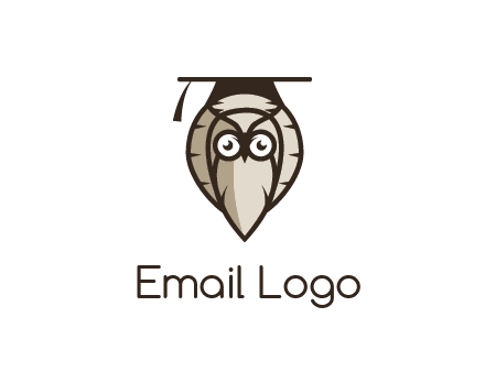 owl wearing scholar hat