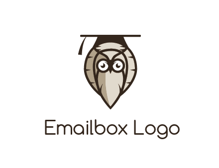 owl wearing scholar hat