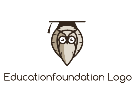 owl wearing scholar hat