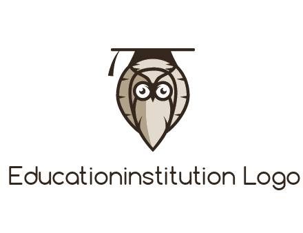 owl wearing scholar hat