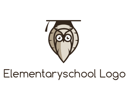 owl wearing scholar hat