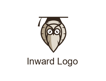 owl wearing scholar hat