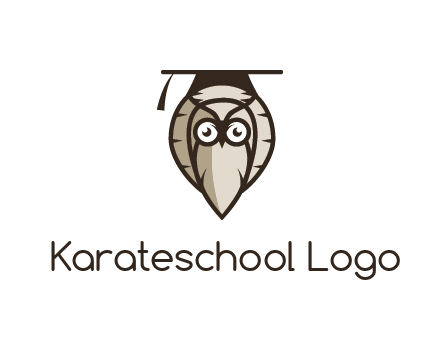 owl wearing scholar hat