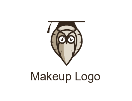 owl wearing scholar hat
