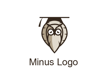 owl wearing scholar hat