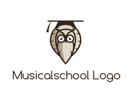 owl wearing scholar hat