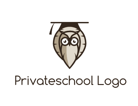 owl wearing scholar hat